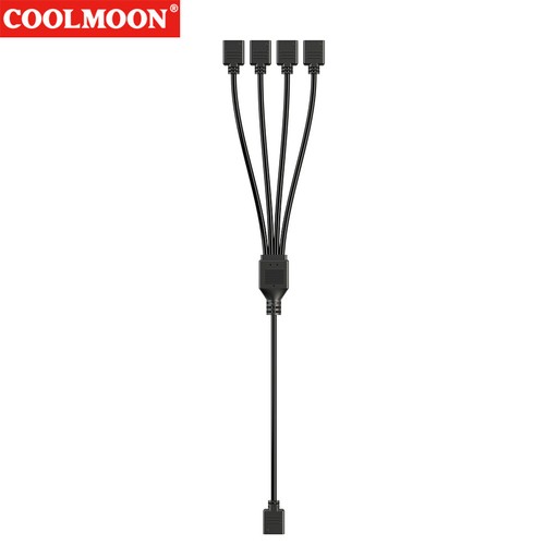 ARGB Controller 5V 3PIN to SATA Interface Extension Cable for PC Case Fan(Black) - Afbeelding 5 van 8