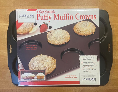 NEU Lakeland 6 Tassen Antihaft Geschwollen Muffin Kronen Pfanne oder Flan Boden Backblech