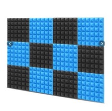 12/Pc Soundproofing Acoustic Foam Black/blue