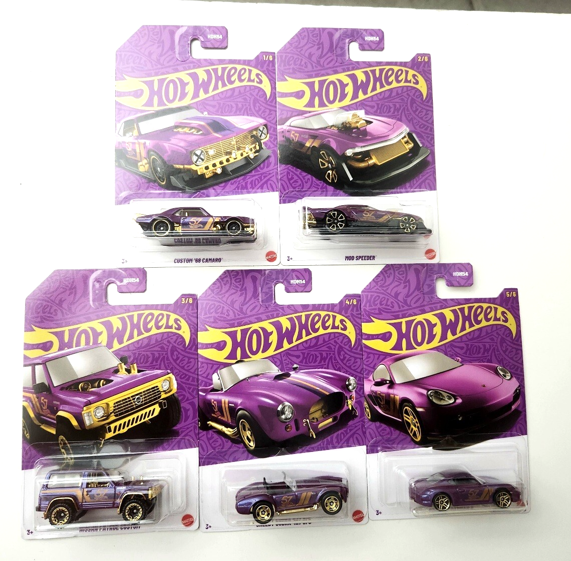 日本未発売☆ホットウィール☆パール＆クローム　MiX2 5種セット即購入可 Hot Wheels 2024 Pearl & Chrome (Teal & Copper) シリーズ Mix