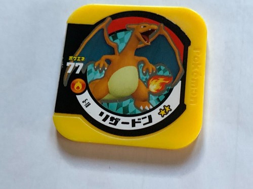 Charizard Pokémon Tretta Plastic Tile Card Coin Nintendo Japan Game No.77 F/S #2 - Picture 7 of 11