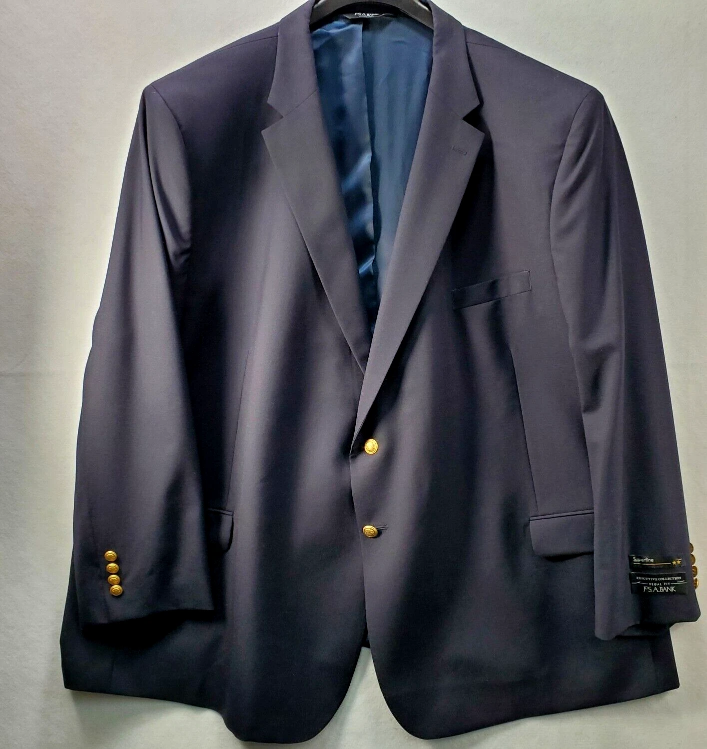 Jos A Bank Men Size 62R Navy Blue Classic Wool Blazer Regal Fit Gold Buttons NEW
Opens in a new wind