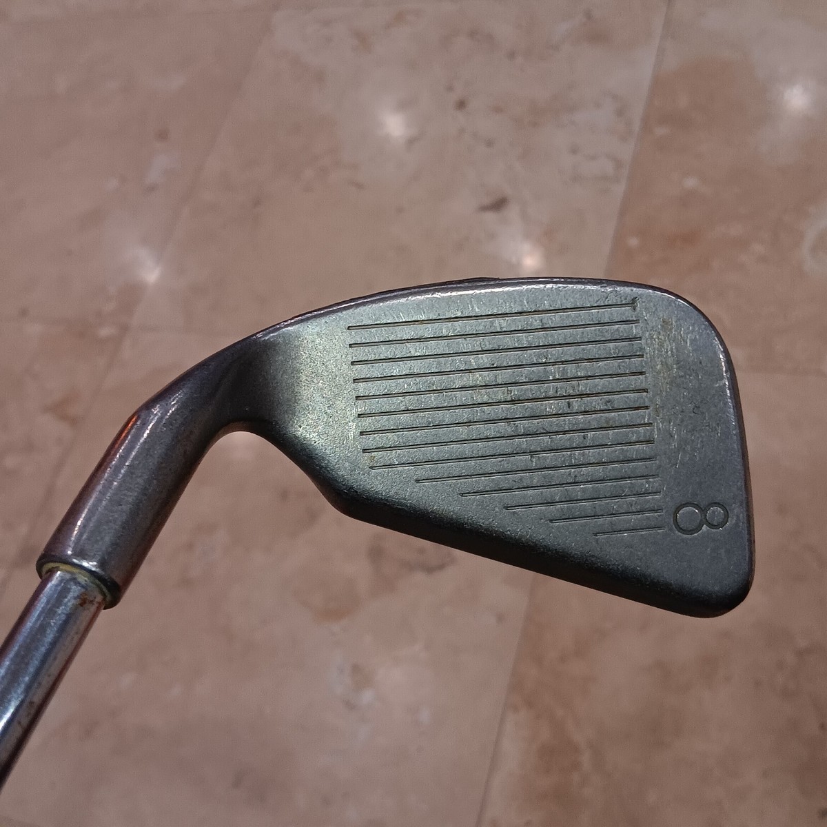 Fer 7 Ping Zing Acier Vintage - Rouge (manque Grip) 38 Pouces - Idéal Rénovation