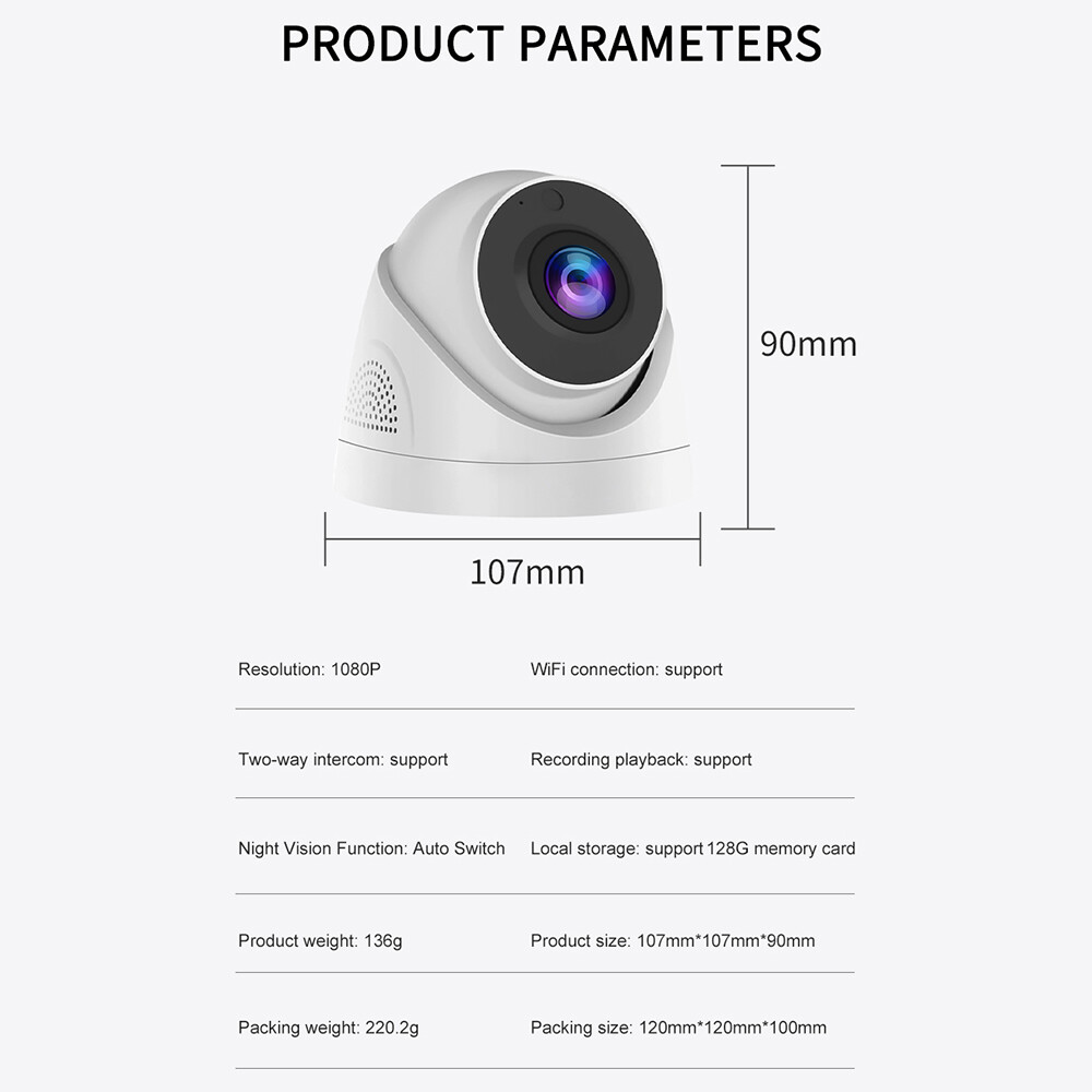 1080P HD Wireless Security Camera System Outdoor Home Wifi Night Vision