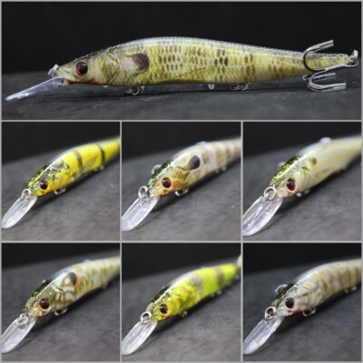Jerkbait Fishing Lure Bait Lifelike Paint wLure 5 1/4 inch 1/2 oz Floating HM817