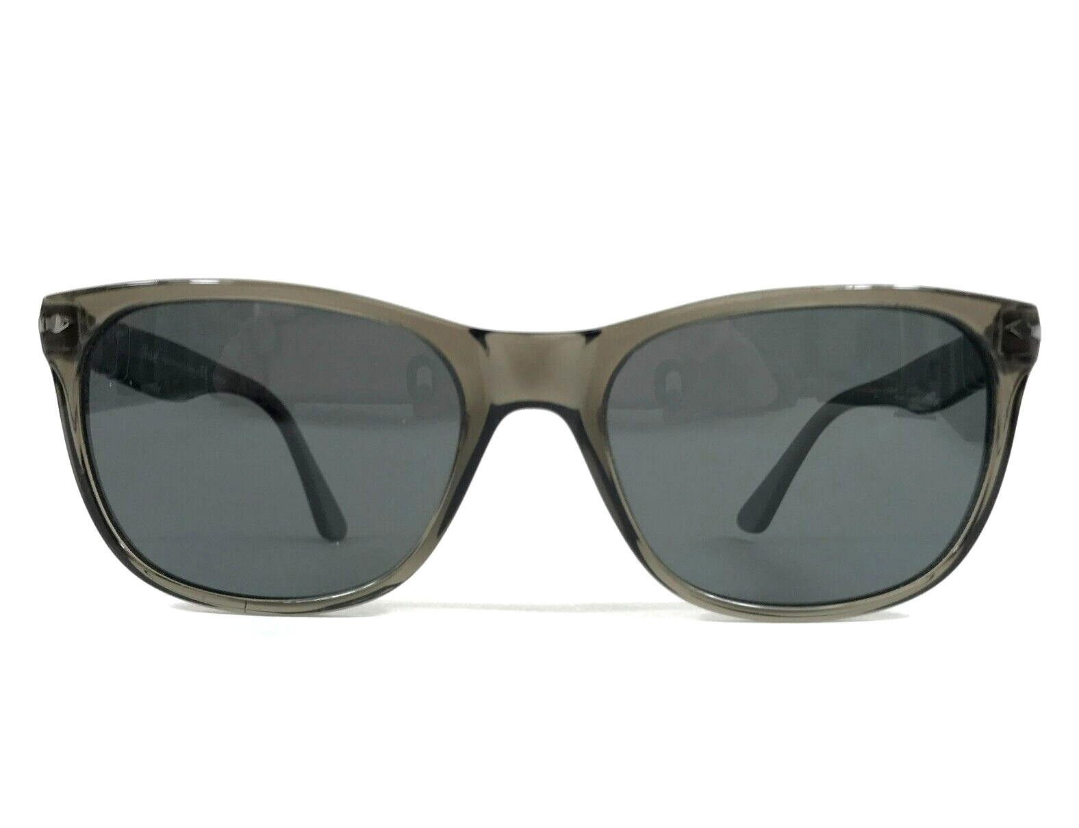 Солнцезащитные очки Persol 3291-S 1103/48 Trasp темно-серого цвета с серыми поляризованными линзами