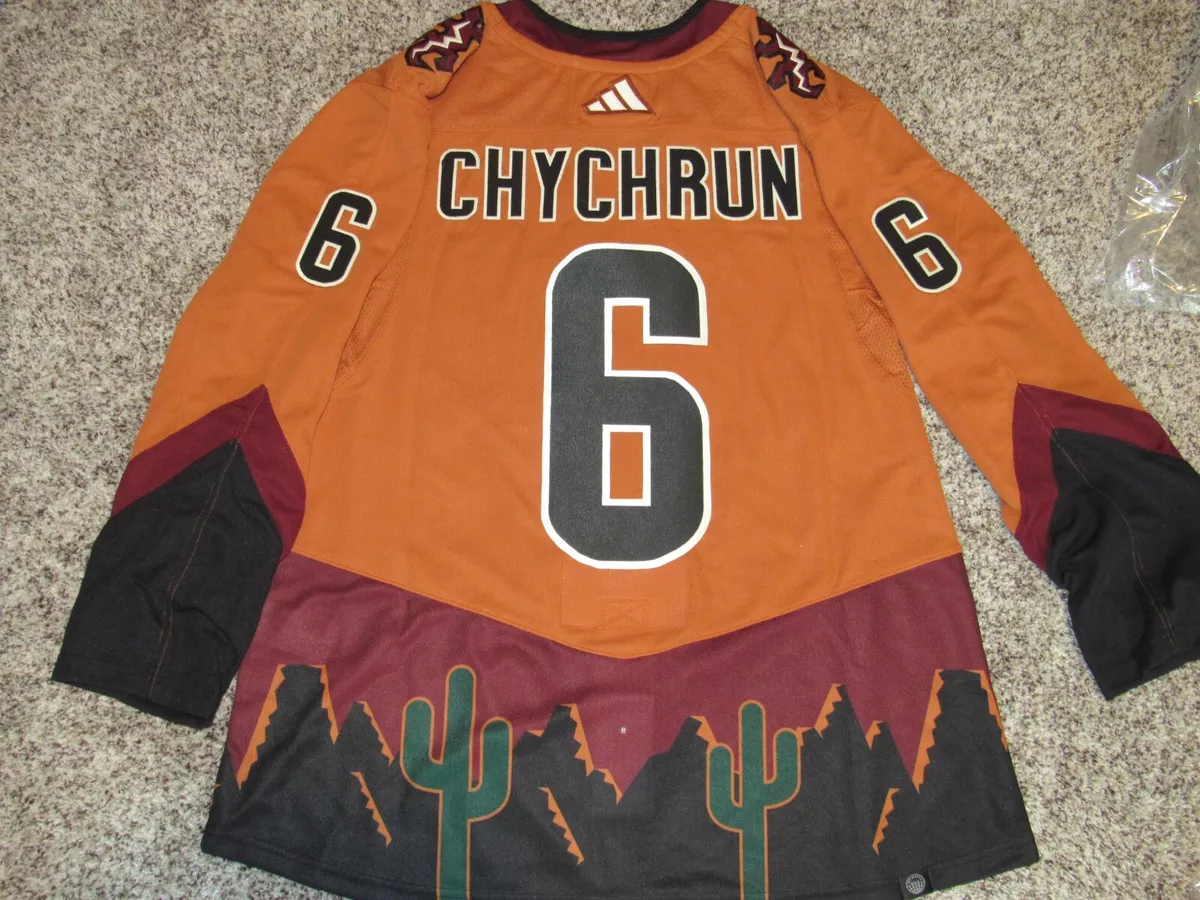 NWT Authentic Adidas Primegreen Reverse Retro Arizona Coyotes Jersey 44  Chychrun