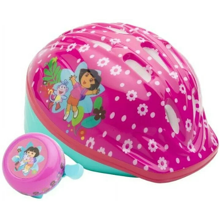 Dora the Explorer Pink Microshell Bicycle Toddler Helmet with