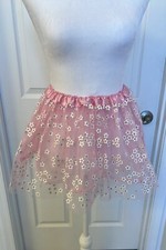 Pink Floral Mesh Tutu
