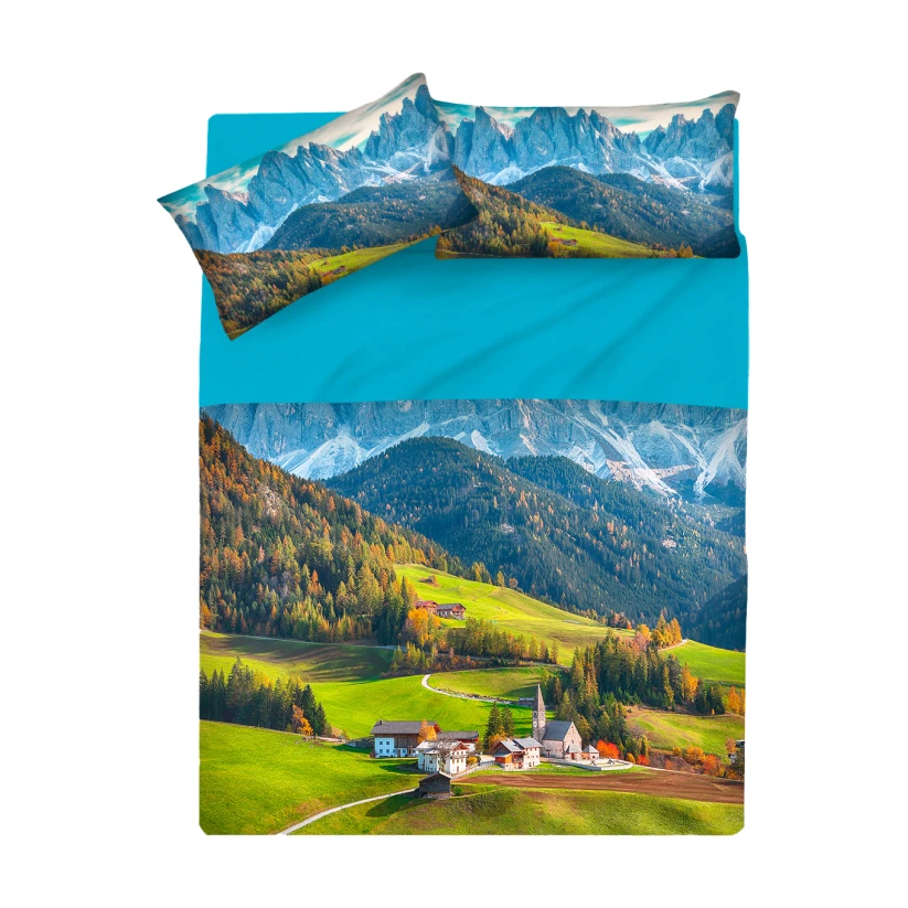 Completo Lenzuola Sogni d'Oro 100% Cotone con Stampa Alta Qualità - Immagine 3 di 4