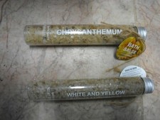 New  3.5 oz Bath Salts White and Yellow Chrysanthemium or Chrysanthemum