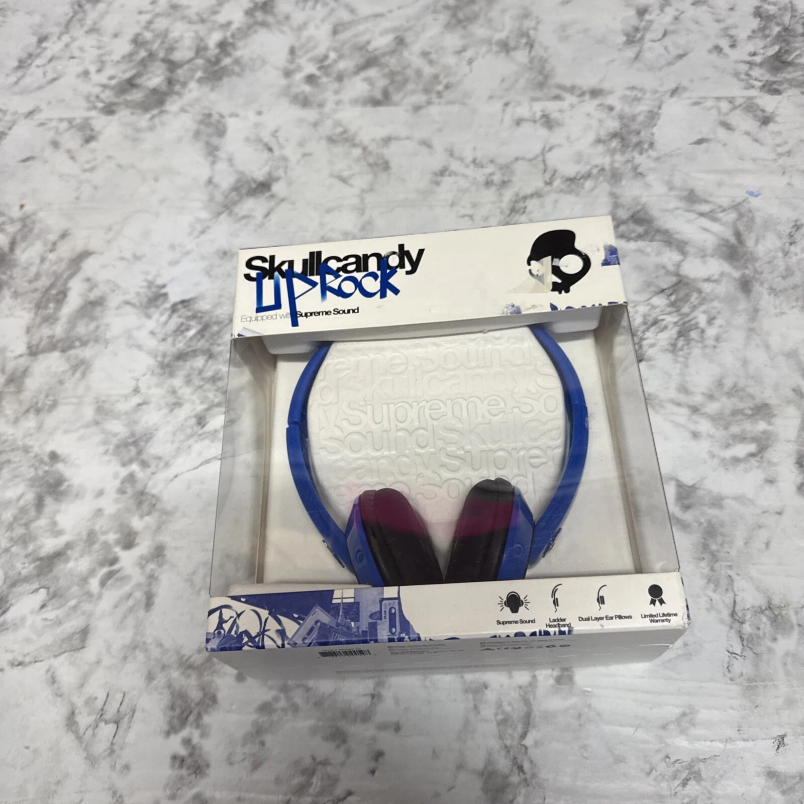 Casque Skullcandy Supreme Sound Uprock bleu et noir   Neuf !