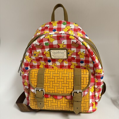 Loungefly Yellow and Orange Pokémon Backpack Pokémon Teddiursa Limited Edition Sherpa Cosplay Mini  main image 4