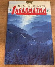 SIR EDMUND HILLARY SIGNED BOOK NEPAL MOUNT MT EVEREST SAGARMATHA ISBN 9624211787