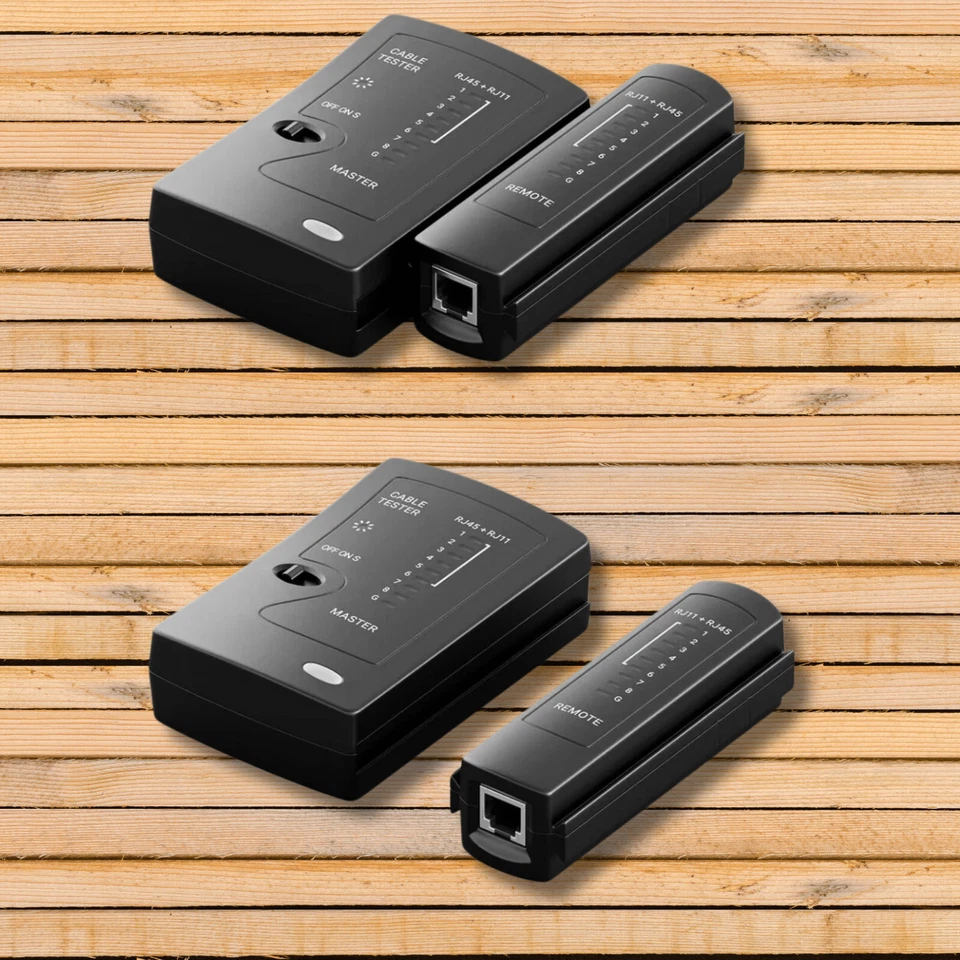 Netzwerk Kabel LAN Internet Ethernet Network Cable Tester Prüfgerät LED RJ45 /11 - Bild 4 von 4