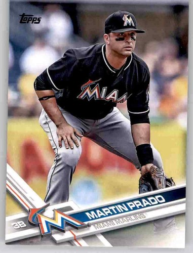 2017 Topps Series 2 Martin Prado Base Card MLB PWE Set Break Marlins #674 - 第 1/2 張圖片