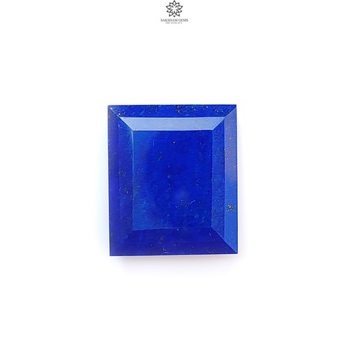 Piedra preciosa de lapislázuli azul natural sin tratar con forma de octágono corte facetado 1 pieza - Imagen 7 de 9