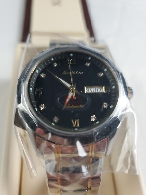 Brand New Men's JSDUN Mechanical Automatic Two Tone Wrist Watch Model No: 8813G