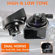 410510hz Dual Pitch Snail Horn For Vw Jetta Golf Polo Passat 12v 110-125db
