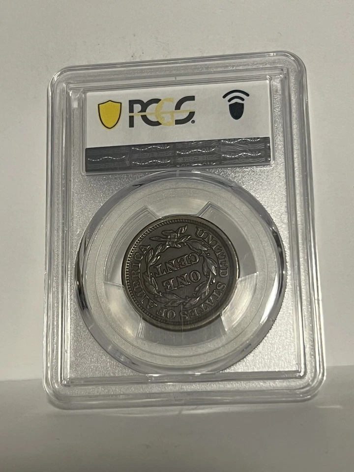 1847 PCGS XF45 Large cent - Image 2 of 2