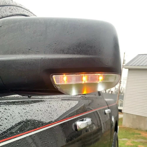 Front Driver & Passenger Mirror Turn Signal For 09-14 Dodge Ram 1500 &10-14 2500 - Picture 6 of 8