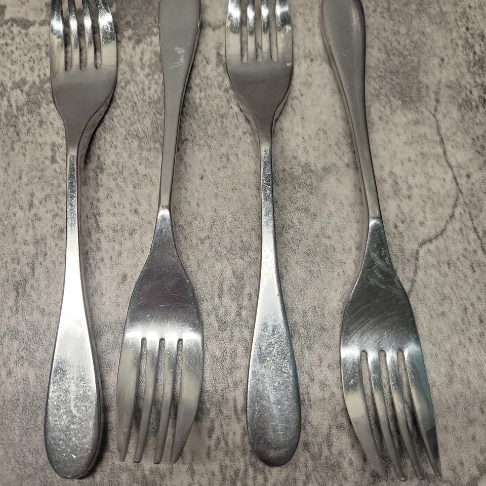 KNORK Stainless ORIGINAL Flatware Dinner Forks 7 5/8” Lot of 4 - Image 3 of 4