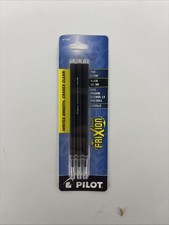 Pilot Refill for FriXion Erasable Gel Ink Pen Black 3/Pk 77330