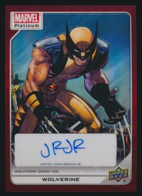 2023 Marvel Platinum Red #182 Wolverine / John Romita Jr. b Auto