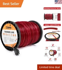 Commercial Grade .155" x 515ft Trimmer Line with Cutter - Perfect for All Mowers