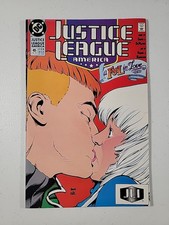 Justice League America #45 1990 DC Comics Adam Hughes, Rubinstein 