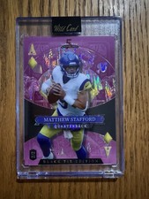 Matthew Stafford 2/2 Wild Card Ace of Diamonds Purple Black Tie Edition Rams QB