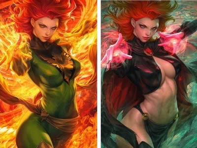 X-Men United #1 (2026) Artgerm SIGNED Phoenix and Goblin Queen Virgin Set of 2