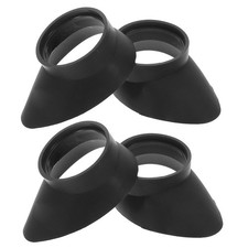 4Pcs Black Rubber Microscope Eyepiece Protective Caps Soft Eye Cup Covers