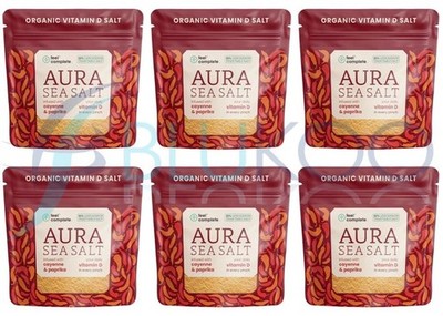 Feel Complete Aura Meersalz Cayenne & Paprika Vitamin D Celtic - 80g (6er Pack)