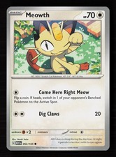 Carta Pokemon Meowth 052/165 Scarlatto e Viola 151