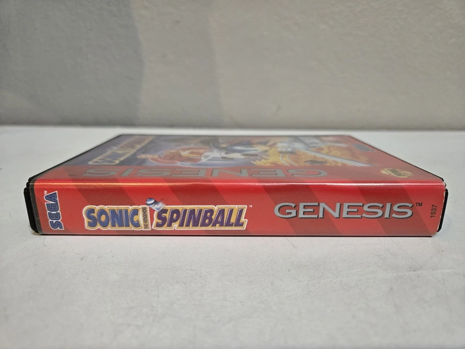 Sonic Spinball - Sega Genesis - Case and Cartridge Authentic Video Game Pinball - Image 4 of 4