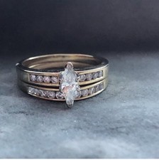 18k Wedding Ring Set