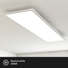 LED Panel Ceiling Light Lamp Living Room Neutral White Kitchen Office 119,5cm