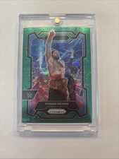 2024 Panini Prizm WWE Roman Reigns #191 Green Under Card Prizm /49