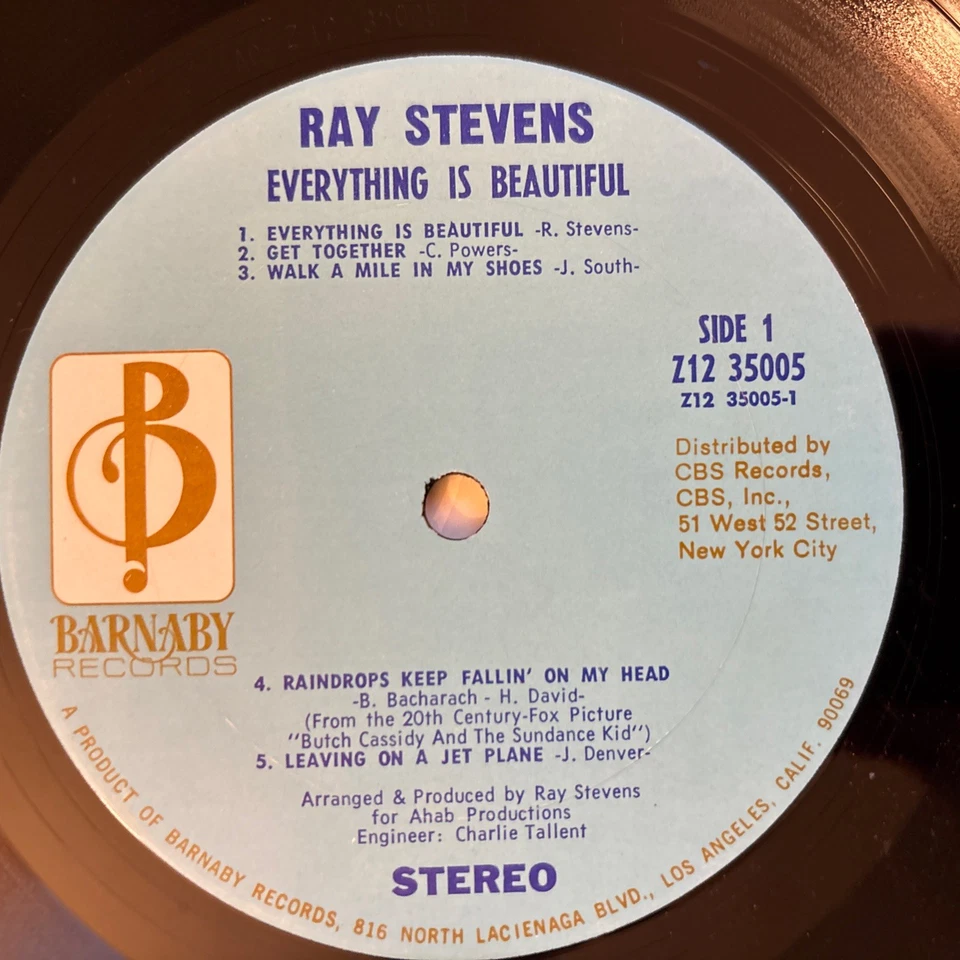 Ray Stevens - "Everything Is Beautiful" - LP, Shrink Wrap - Image 3 of 4