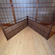 Japanese Tea Ceremony Furo Saki Byobu Bamboo Signed Chikuho With Box Japans