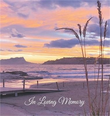Funeral Guest Book in Loving Memory Memorial Service Guest Book, Condolence Book