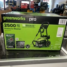 Greenworks Pro 2500 Psi Brushless Electric Pressure Washer 25Ft Hose 35Ft Cord