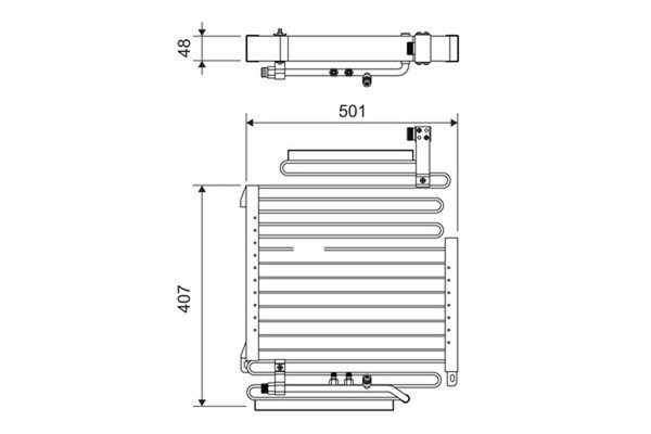 Kondensator Klimaanlage Valeo 814296 FüR 80 Audi 8C2 89 B4 8C5 Aluminium B3 8B3-image