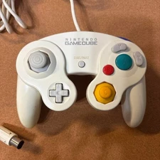 Nintendo GameCube Smash Bros. White Controller DOL-003 Tested Import Japan