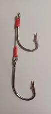 10/0 Dual Trolling Hook Set 600lb Cable In Line 0 Offset Marlin Tuna Wahoo Mahi