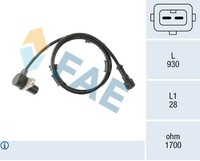 ABS Sensor Raddrehzahl FAE 78579 FüR Volvo S40 1 644 V40 645 Mitsubishi Carisma