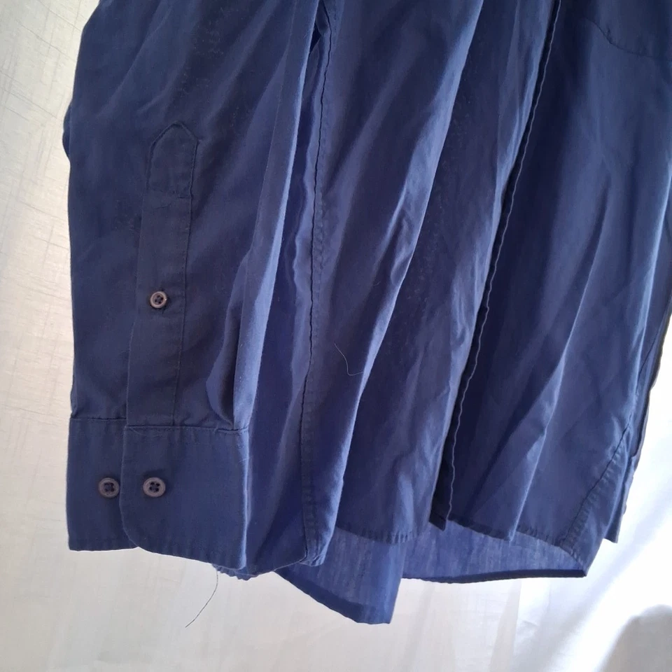 Camisa de vestir Oleg Cassini abotonada para hombre boda oficina talla 34/35 Foto 2 de 4