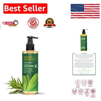 Cruelty-Free Tea Tree Oil Cleanser   Natural Gel for Oily & Combination Skin