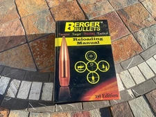 BERGER RELOADING MANUAL 1ST EDITION - FREE SHIPPING